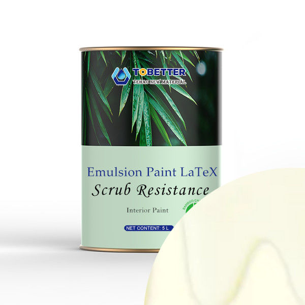 5l Interior Emulsion Paint Garage Wall Latex Paint White Polymer Binder Resin Berbasis Acryl Ater