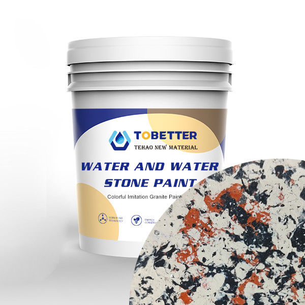 Di luar Waterproof Warna dinding eksterior Tekstur batu berwarna-warni Lapisan dinding tahan cuaca