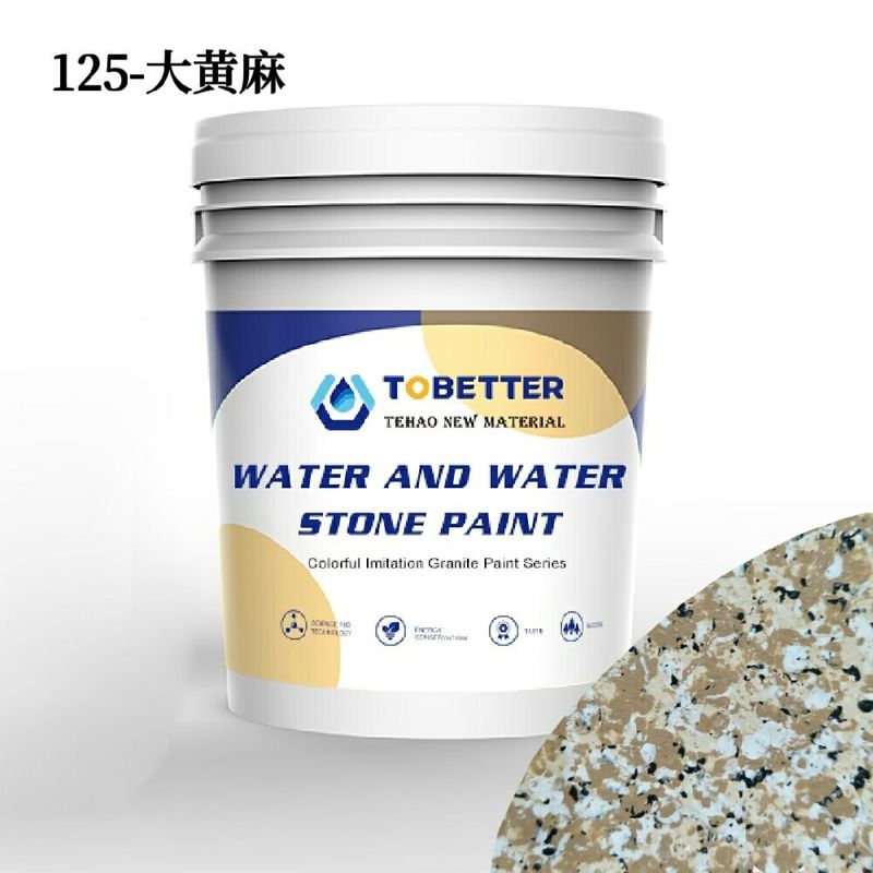 125 Waterproof Outdoor Stone Wall Paint Air Dalam Air Dekorasi Cairan Berwarna