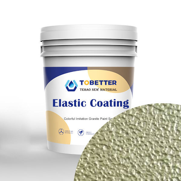 Cat eksterior hijau muda elastis tahan cetakan cat dinding elastis 3 pohon ganti